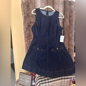 Women’s Free Assembly Dark Denim Sleeveless Dress